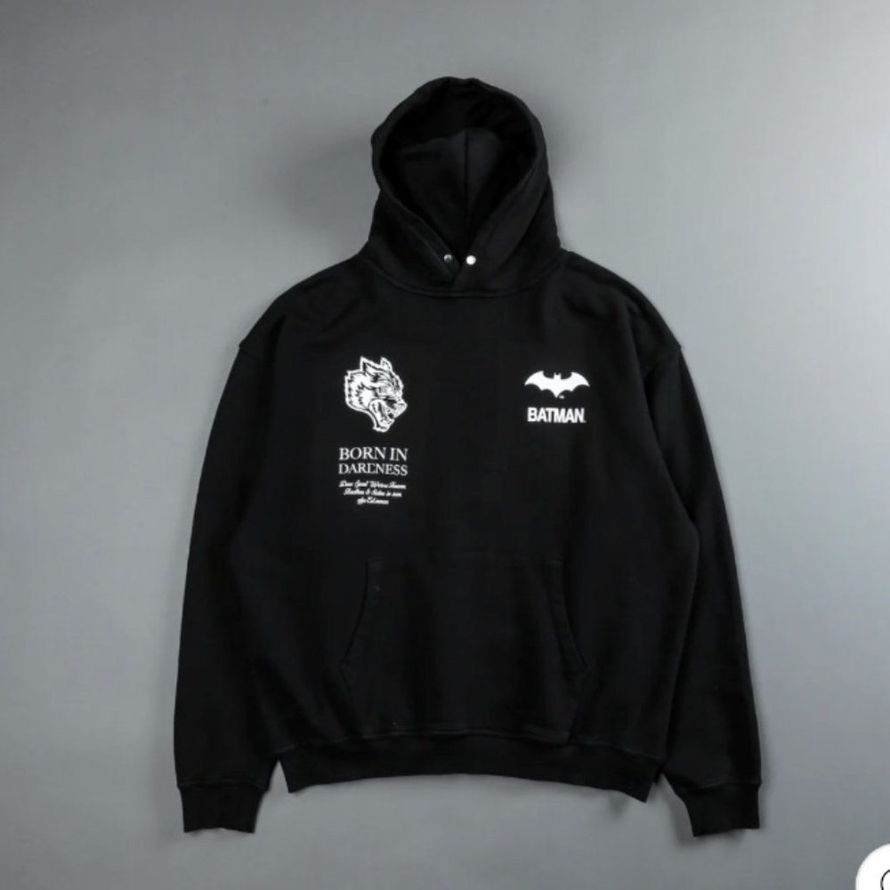 DARC Sport Born in Darcness Pierce Hoodie Pigment Black Blue NWT Wolves Gym - Picture 2 of 4